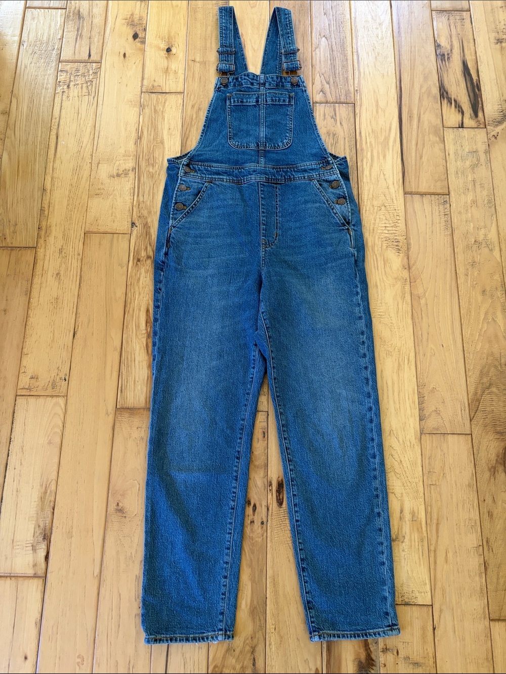 J Crew Classic Blue Denim Overalls